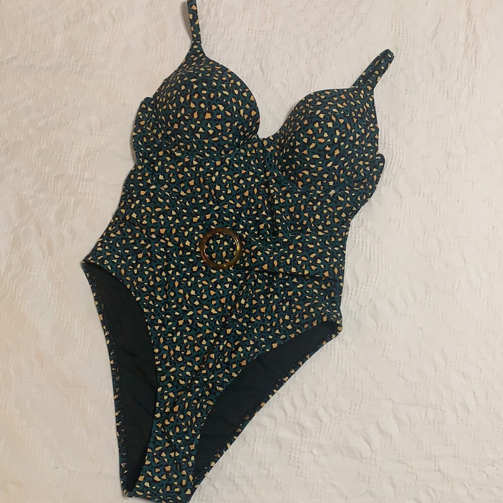 Leopard One Piece Bathing Suit